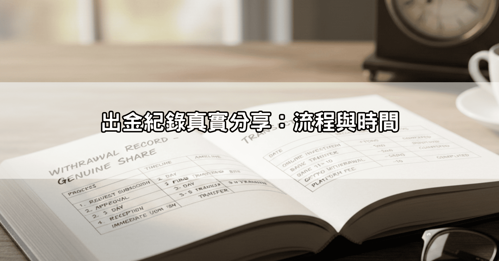出金紀錄真實分享：流程與時間