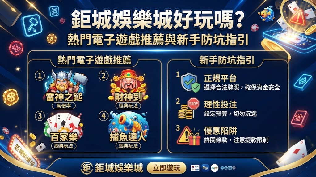 熱門電子遊戲推薦與新手防坑指引 熱門電子遊戲推薦與新手防坑指引